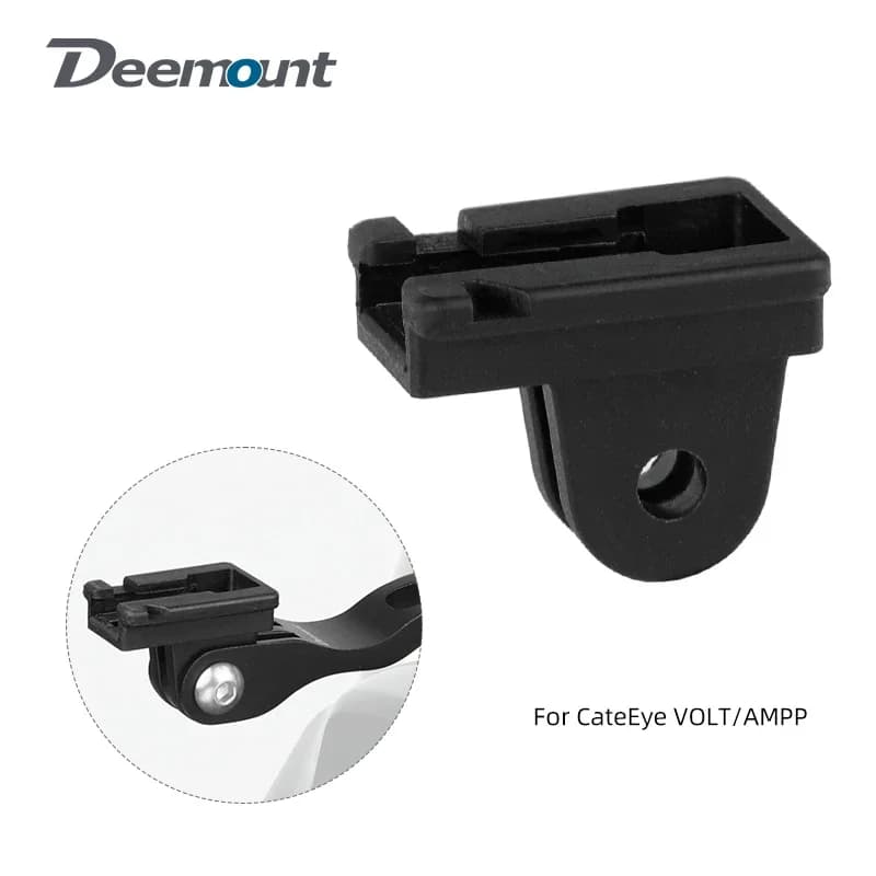 Adaptor for CateEyp VOLT AMMP Bicycle Headlight Mount Fits GoPro Camera Adaption Fork Stem Helmet Install Holder Clip