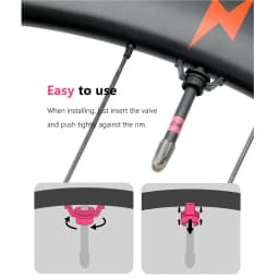 A Pair of RideNow Ultra Light ABS Bicycle TPU PRESTA Valve Fixing Valve Accessories