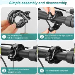 NEW Bicycle Bell Ring Stainless MTB Cycling Horn Bike Bell Handlebar Crisp Sound Horn For Bicycle Safety Bike Accessories 2024
