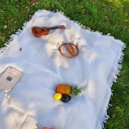 Cotton Blend Portable Mat Picnic Mat with Tassel for Outdoor Camping Dustproof Tablecloth Mat Soft Sofa Blankets Camping Parts