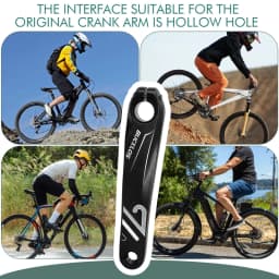 BUCKLOS Bike Crank Arm Square/Diamond/Spline Hole Cranks Aluminum Alloy E-Bike Crank 152mm 170mm 175mm Bicycle Crankset Parts