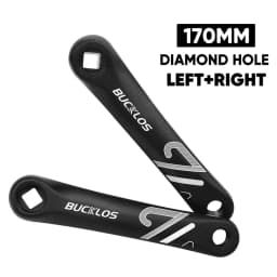 BUCKLOS Bike Crank Arm Square/Diamond/Spline Hole Cranks Aluminum Alloy E-Bike Crank 152mm 170mm 175mm Bicycle Crankset Parts