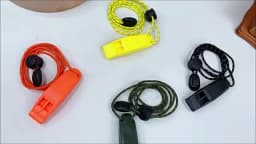 1PC Emergency Whistles with Lanyard Safety Whistles for Kayak Life Jackets Lifeboats Fishing Boats Camping Hiking Hunting