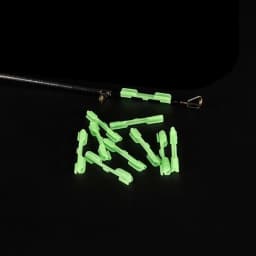 FLYSAND Night Fishing Light Stick Clip ABS Fishing Float Tip Light Holder Luminous Effect Light Stick Clip Card Holder 10PCS/Bag