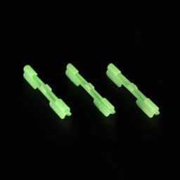 FLYSAND Night Fishing Light Stick Clip ABS Fishing Float Tip Light Holder Luminous Effect Light Stick Clip Card Holder 10PCS/Bag