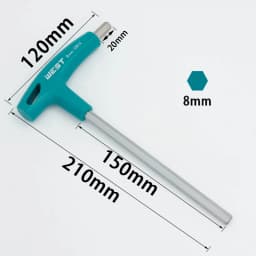 1PCS/6PCS T Handle Hex Allen Key Screws Screwdriver Bike Repair Tools, Bicycle Assembly Wrench 2/2.5/3/4/5/6/8mm Allen Key