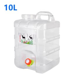 15-5L Capacity Outdoor Water Bucket with Faucet Portable Water Tank for Outdoor Camping Hiking Picnic Water Container