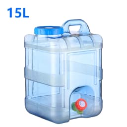 15-5L Capacity Outdoor Water Bucket with Faucet Portable Water Tank for Outdoor Camping Hiking Picnic Water Container