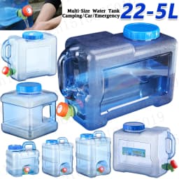 15-5L Capacity Outdoor Water Bucket with Faucet Portable Water Tank for Outdoor Camping Hiking Picnic Water Container