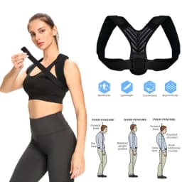 YANBIGUO Back Brace Posture Corrector for Women&Men,Adjustable Upper Back&Shoulder Brace Straightener,Relieve Pain Neck/Shoulder