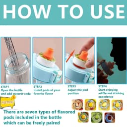 1pcs Air Flavor Pods Water Bottle Flavor Caps Fruit Scent Pods for Water Bottles Sports Water Cup Rings Outdoor Sport