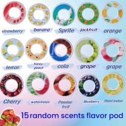 1pcs Air Flavor Pods Water Bottle Flavor Caps Fruit Scent Pods for Water Bottles Sports Water Cup Rings Outdoor Sport