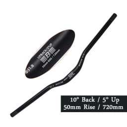 BUCKLOS MTB Handlebar 580/620/720/780MM Bicycle Swallow Handlebar 25.4MM 31.8MM Mountain Bike Handle Bar Aluminum Riser Bar