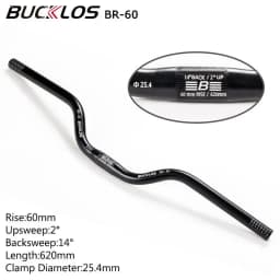 BUCKLOS MTB Handlebar 580/620/720/780MM Bicycle Swallow Handlebar 25.4MM 31.8MM Mountain Bike Handle Bar Aluminum Riser Bar