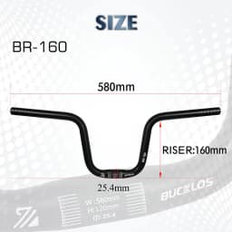 BUCKLOS MTB Handlebar 580/620/720/780MM Bicycle Swallow Handlebar 25.4MM 31.8MM Mountain Bike Handle Bar Aluminum Riser Bar