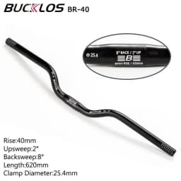 BUCKLOS MTB Handlebar 580/620/720/780MM Bicycle Swallow Handlebar 25.4MM 31.8MM Mountain Bike Handle Bar Aluminum Riser Bar