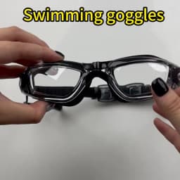 Swimming Goggles Adult Pool Glasses Anti Fog Men Women UV Protection Optical Waterproof Swim Eyewear with Earplugs