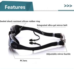 Swimming Goggles Adult Pool Glasses Anti Fog Men Women UV Protection Optical Waterproof Swim Eyewear with Earplugs
