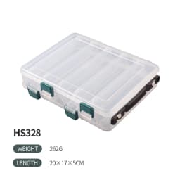 TAIYU Large Fishing Tackle Box 10/14 Compartment Double Sided Storage Big bait Sea fishing lure High Strength Fishing Tackle Box