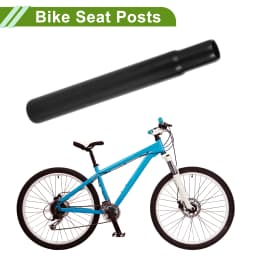 X Autohaux Bike Seat Posts 25.4/27.2/28.6/31.8mm Durable Universal Saddle Post Seat Tube Black Steel Length 200/250/300/350mm