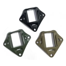 Tactics Helmet NVG Mount Shroud with 3-Hole, Aluminum Alloy Sports Camera Holder Base for Marine Helmets Fast Helmet