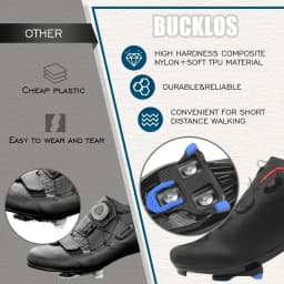 BUCKLOS Bike Pedal Cleat Set 0/2/6 Degree for SPD-SL for SH10 SH11 SH12 Lock Pedal Cleats Cover Road Bike Lock Pedal Bike Parts