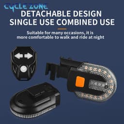 Bike Turn Signal Rear Light LED Bicycle Tail Lamp USB Rechargeable MTB Bicycle Wireless Remote Taillights Cycling Accessories