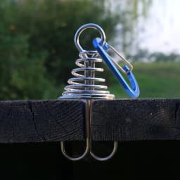 4pcs outdoor camping octopus wind rope fixing buckle wooden deck gap fixing nail with spring tent wind rope hook