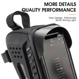 WEST BIKING Waterproof Bicycle Bag Cycling Top Tube Front Frame Bag 7.4 Inches Phone Case Storage Touch Screen MTB Road Bike Bag