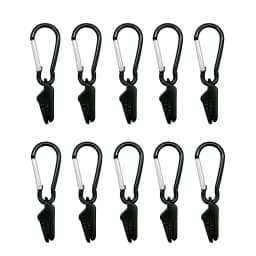 10 Pcs Windproof Clamp Set Survival Grommet Tent Clips Buckle Awning Tarp Fixed Outdoor Camping Tent Accessories Plastic Hook
