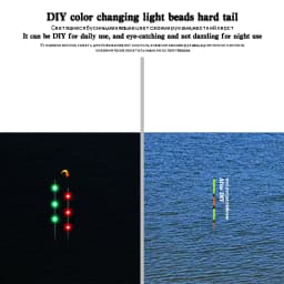 1PC Gravity Sensor Fiberglass Tail+1 Tube Luminous LED Light DIY Optical Tackle Ocean Fishing Tools Tackle Accessories