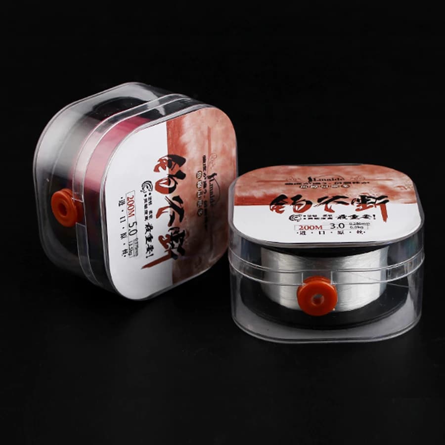 Lmaide 200M 20kg Japan High Quality Nylon-Fluorocarbon Coated Sinking Line Wear Resistant Sea Fishing Freshwater Fishing Line