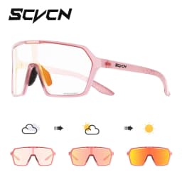 SCVCN Photochromic Cycling Sunglasses MTB Glasses Outdoor Road Bike Cycling UV400 Eyewear Men Women Bicycle Sports Hiking 2024