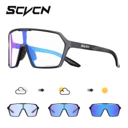 SCVCN Photochromic Cycling Sunglasses MTB Glasses Outdoor Road Bike Cycling UV400 Eyewear Men Women Bicycle Sports Hiking 2024