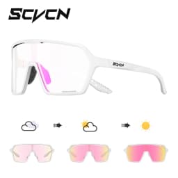 SCVCN Photochromic Cycling Sunglasses MTB Glasses Outdoor Road Bike Cycling UV400 Eyewear Men Women Bicycle Sports Hiking 2024
