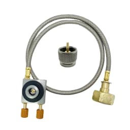 Europe Outdoor Cylinder Filling Adapter Gas Refill Adapter Gas Flat Cylinder Tank Coupler Adaptor With Pressure Relief Valve