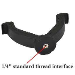 Camera V Yoke Top Rifle Shooting Rest Mount Holder Bracket For Monopod Tripod Hunting Stick with1/4 inch Thread Hunting Shooting