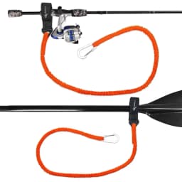 5-1PCS Elastic Kayak Canoe Paddle Leash Safety Boat Fishing Rod Pole Coiled Lanyards Anti-Lost Rope Rowing Kayak Paddle Leash