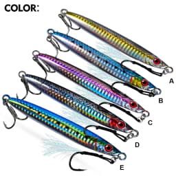 Proberos 1pc Saltwater Jigs Speed Jigging Slow Jigging Pitching Lures, Vertical Jigging Artificial Lures Jigging Lure Fishing Ji