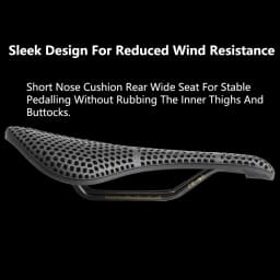 RACEWORK 3D Printed Bike Saddle Short Nose 250x150mm For Road MTB Gravel Bicycle Seat Parts Ultralight Breathable Cycling Saddle
