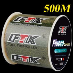 FTK 300/500m Invisible Fishing Line Speckle Fluorocarbon Coating Line 0.14mm-0.50mm 4.13LB-34.32LB Super Strong Spotted Line