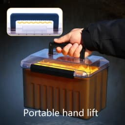WEIHE XD-71A Portable Wooden Shrimp Box Squid Bait Box ABS+PP Material Wear-Resistant