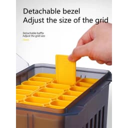 WEIHE XD-71A Portable Wooden Shrimp Box Squid Bait Box ABS+PP Material Wear-Resistant