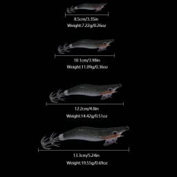 1 High-Quality Artificial Wooden Shrimp Bait Exported to Japan, Including Squid Hooks, Glowing Octopus Squid Fishing Gear, and F