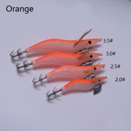 1 High-Quality Artificial Wooden Shrimp Bait Exported to Japan, Including Squid Hooks, Glowing Octopus Squid Fishing Gear, and F