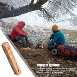 Rafford 2Pcs Pure Natural Ignition Matches Pine Wood Kindling Matches Outdoor Fire Making Tools Outdoor Camping Survival Tools