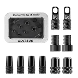 BUCKLOS Bicycle Tubeless Valve 40/44/55/60/80/100MM Bike Valve Cap Bicycle Valves Adapter F/V To A/V Road Bike Presta Valves