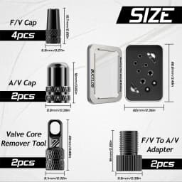 BUCKLOS Bicycle Tubeless Valve 40/44/55/60/80/100MM Bike Valve Cap Bicycle Valves Adapter F/V To A/V Road Bike Presta Valves