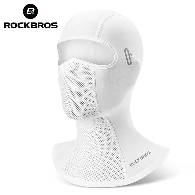 ROCKBROS Bicycle Cap Ice Silk UPF50+ Cycling Face Mask Hood Balaclava Breathable Outdoor Sport Hiking Bike UV Light-change Scarf