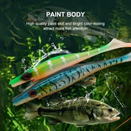 ESFISHING Fishing Lures Big Hog Shad 150mm Soft lure Swimbait Carp Fishing Artificial bait For Perch Pike Bass